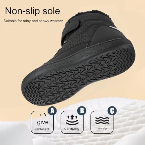 Toddler Barefoot Shoes Wide Toe Box Winter, Zero Drop Healthy Sole Warm And Non-Slip Waterproof Barefoot Shoes for Children2