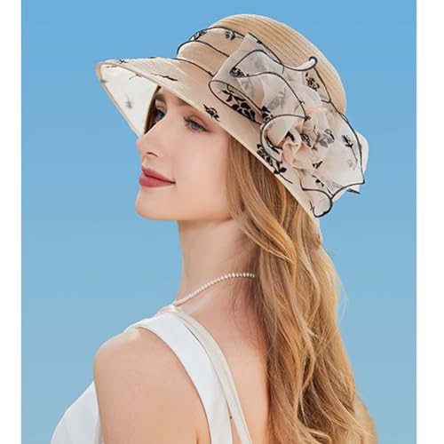 Sombrero de mujer KORADI Derby Kentucky de organza miniatura 3