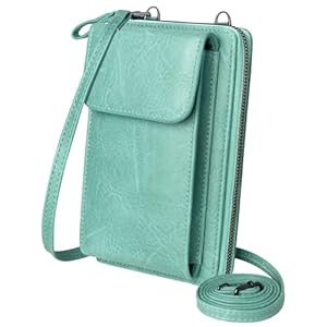KUKOO Small Crossbody Bags for Women PU Leather Cell Phone Purse Wallet with Credit Card Slots