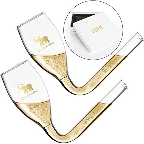 CHAMBONG – Mini Size, 2 Pcs Glass with Gold Accents and Premium Gift