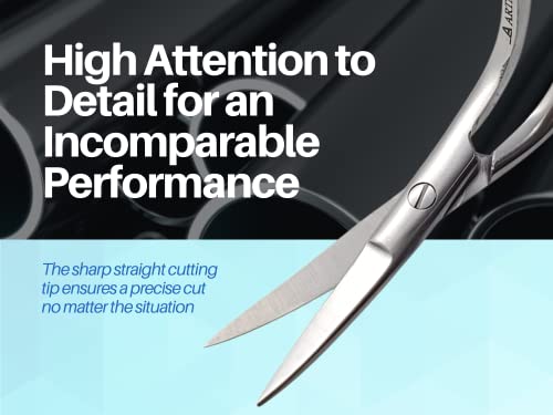 Artman Instruments Bent Handle Curved Embroidery Scissors 6 Inch Curved Applique Scissors For Machine Embroidery & Fabric Stitches By Artman Instruments thumb #1