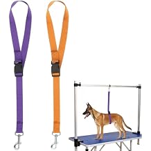 Pet Dog Grooming Loops Nylon Restraint Noose Adjustable Fixed Dog Cat Safety Rope for Pet Grooming Table at Home Dogs Hanging Harness for Nail Trimming Slip Leads 80 cm Safety Tether Bel 2pcs