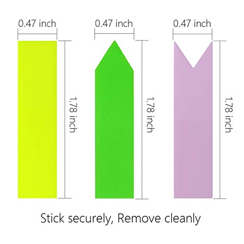 Monochef C018-1200PCS 1200 Pieces Page Markers Sticky Index Tabs thumb #2