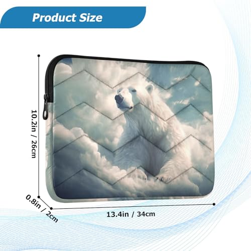 Funda para portátil blanca Cloud Bear para 13-14 pulgadas miniatura 3