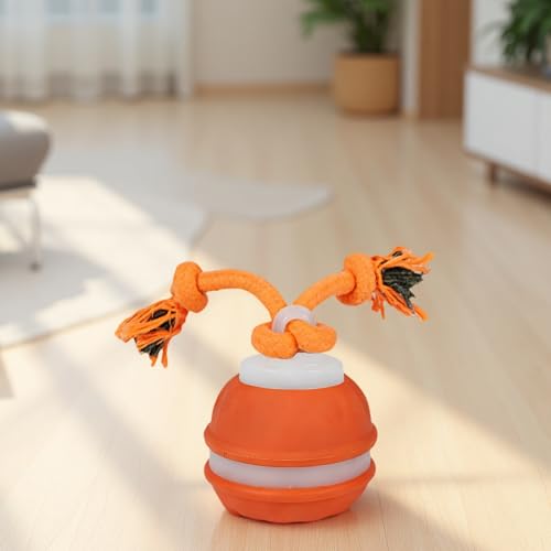 Balle interactive avec son d'oiseau jouet électrique roulant pour chiens de taille moyenne