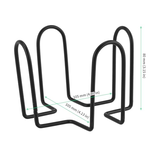 Support de dessous de verre en fer noir FUNSUEI pour table - 3