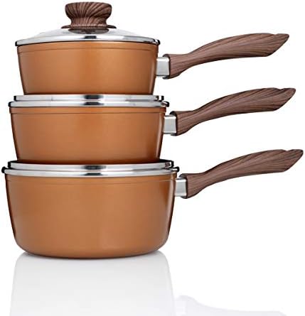 JML Copper Stone Pans: Saucepans (8 pcs)