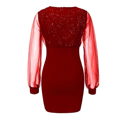 Robe sexy à paillettes noire sublimez votre silhouette sans complexe - 5