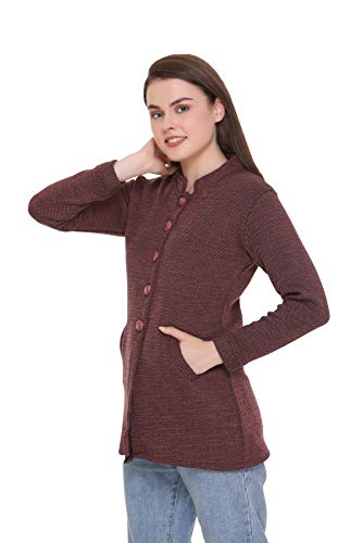 Image of ASDF Women Winter wear Woolen Sweater Cardigan Coats with Side Pockets