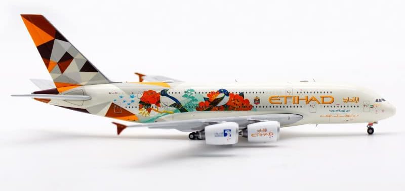 Miniatura 2 de ACE HOBBY JC Wings para Etihad Airways elige Corea del Sur para Airbus A380 A6-APG modelo preconstruido de aviones 1400