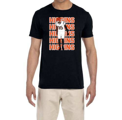 Black Cincinnati Tee Higgins Text Pic T-Shirt
