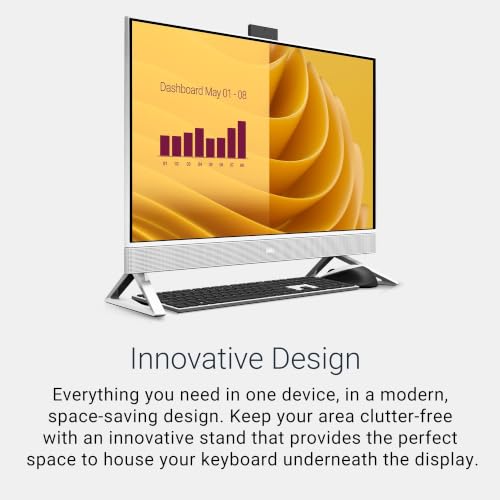 Image of Dell 27 inch All in One FHD Desktop Computer, Core 7 150U, 64GB DDR5, 1TB SSD | FHD IPS Display, Integrated Intel Graphics, Windows 11 Pro, Copilot, Numeric Keypad, With Keyboard & Mouse