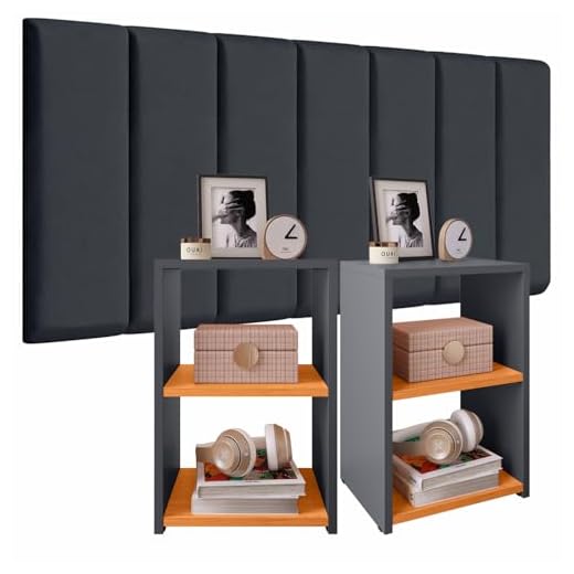 Conjunto Quarto 2 Mesa Cabeceira Retrô Painel Cabeceira Cama Casal Box 1,40 (Cinza - Cinza/Cinamomo)
