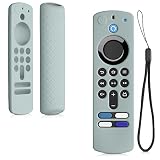 kwmobile Hülle Fernbedienung kompatibel mit Alexa Voice Remote 2021 (3rd Gen) / Fire TV Stick 4K 2021 - Silikon Case für TV Zubehör in Pastellgrün