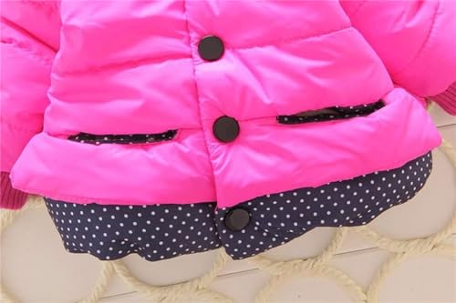 New Girls Baby Toddler Winter Cotton Mouse Hooded Cartoon Coat Jacket4