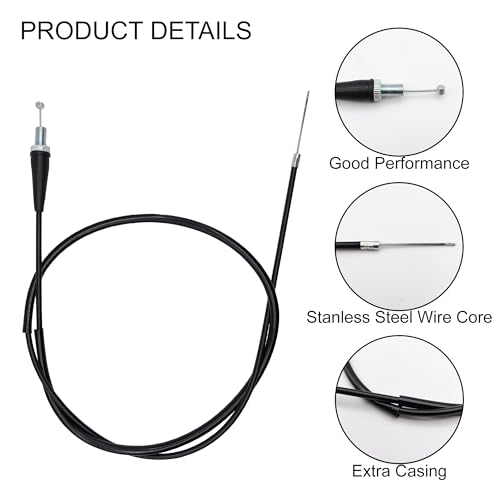 Image of CT100U Throttle Cable for Coleman Minibike CC100X DoodleBug DB30 Predator 79cc 80cc 97cc 100cc 105cc 2.5hp 2.8hp Mini Bike 50 inch