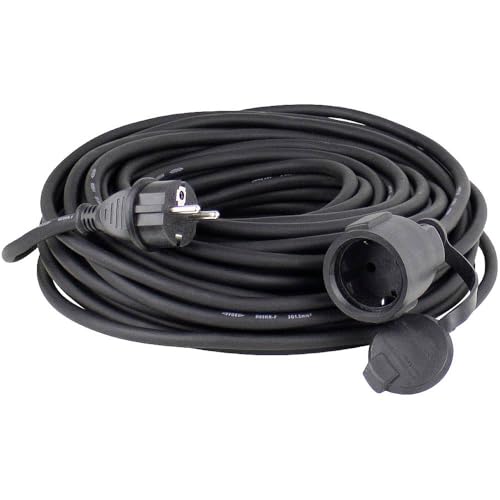 Cable de extensión contra cortocircuitos por humedad de 15 m y 16 A