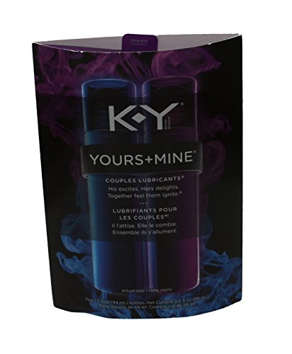 K-Y Yours+Mine Couples Lubricants 1.5 fl oz (1 Pack of 2 bottles)