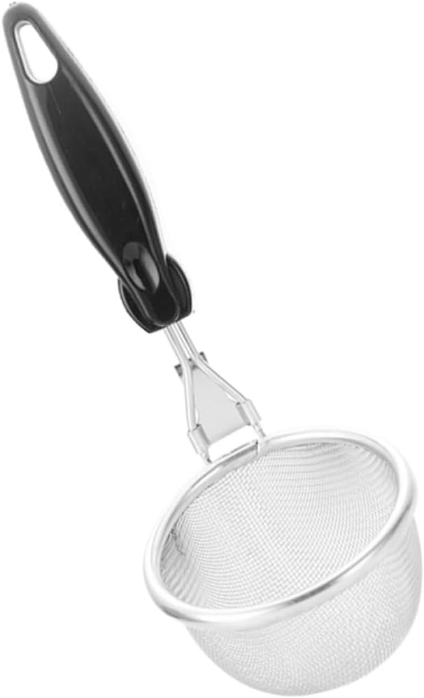 Stainless Steel Noodle Strainer Spoon with Long Handle and Hanging Ring