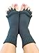 Triim Fitness Toe Separator Yoga Gym Sports Massage Socks for Foot Alignment, Great for Sore Feet and Diabetics with Free Exercise Guide! (Gray)