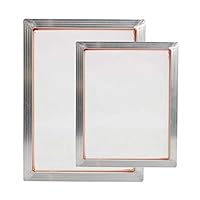 Aluminium-Siebdruckrahmen´für Siebdruck mit 110 weißem Netzgewebe - 2 Stück