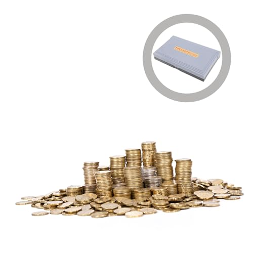 Caja organizadora multi-compartimiento con tapa para monedas miniatura 6