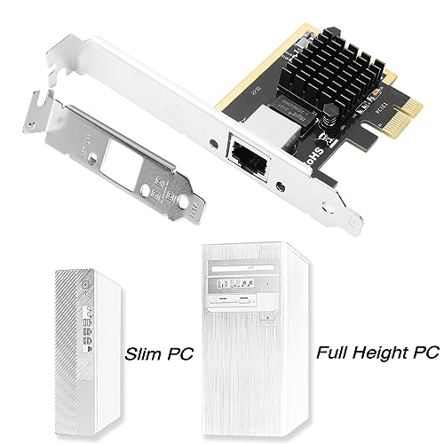 XRIKUI 2.5 Gigabit Ethernet PCI Express Network Interface Card RTL8125B 10/100/1000/25000 Mbps RJ45 LAN Adapter for Windows/Linux with Low Profile - Thumbnail 3