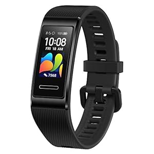 Huawei Band 4 Pro Pro Fitness Activity Tracker (Alles-in-één Slimme Armband, Hartslag- en Slaapbewaking), Ingebouwde GPS, Kleurenaanraakscherm, 5 ATM, Graphite Black