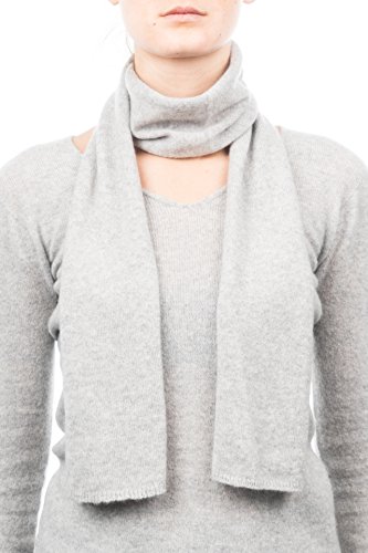 DALLE PIANE CASHMERE - Mini Écharpe 100% cachemire - Made in Italy - Femme/Homme, Couleur: Gris, Taille unique Cover