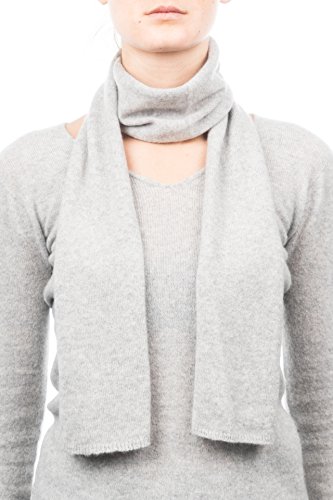 DALLE PIANE CASHMERE - Mini Scarf 100% cashmere - Woman/Man, Color: Grey, One size