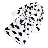 PRETYZOOM 1Pc Korallen Fleece Bademantel Tier Kuh Nachtwäsche Loungewear Winter Warme Schlafroben für Frauen XL
