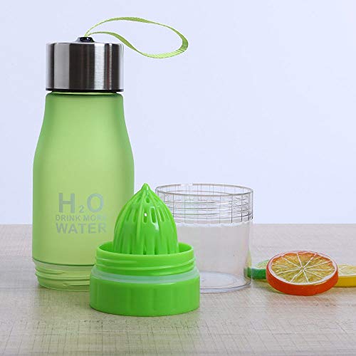 Garrafa Infusora Detox H2O Drink More Water suco Chás espremedor 650 ml
