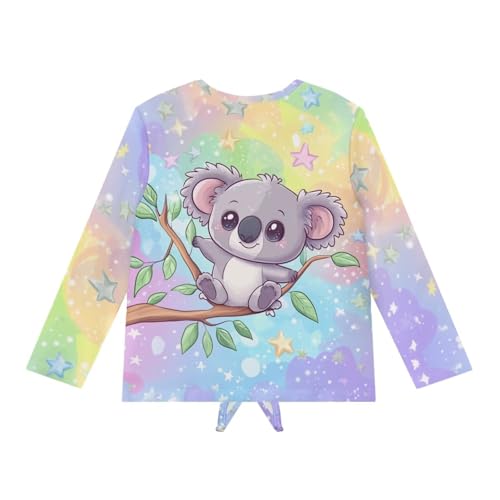 Casual Shirts for Girls Size 5-12 Tie Front Tops Crewneck Clothes Suit Spring Fall 5