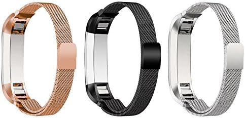 I-SMILE 3PCS Newest Version Colorful Replacement Wristband with Secure Clasps for Fitbit Alta Only(No Tracker, Replacement Bands Only)