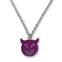 Algopix Similar Product 17 - I EM JI Emoji Silver Chain Pendant