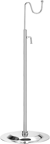 uxcell Soporte De Exhibición De Monedero Soporte De Mesa Ajustable De Un Solo Gancho Estante De Bolso De Acero Inoxidable Para Tienda De Boutique Al