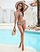 Blooming Jelly Womens Bikini Sets Summer Sexy Bathing Suit Criss Cross 2 Piece Swimsuits 2026 (Large, Leopard)