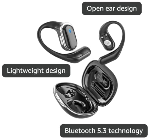Image of TRAUSI Bluetooth Headphones Wireless Stereo Earbuds, Earphones with Noise Cancelling for Workouts (Gray)