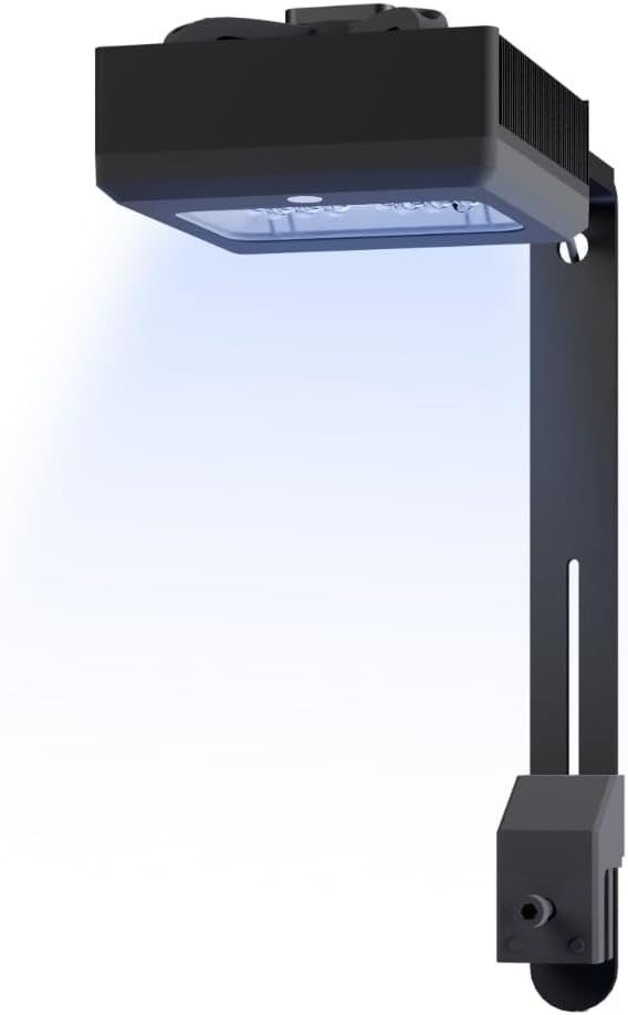 REEFB 70W Reef LED Aquarium Light with APP Control, Programmable 8-Channel Full Spectrum, Hemispherical Lens for Coral Growth, Sunrise Sunset Moonlight.