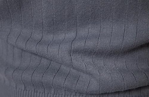 Cárdigan de punto para hombre ajustado con cuello alto para invierno 5