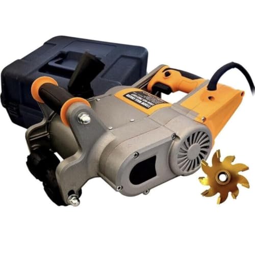 Scanalatrice Professionale per Muro, 1100W, Scanalatore Fresa 35mm con Valigetta