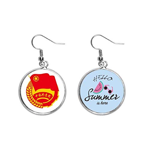 Pendientes de sandía veraniegos para lucir en la playa con estilo oriental