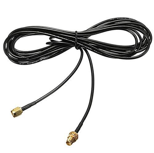 33ft Cable RP-SMA Coaxial Extension Cable Male to Female Connector for Wireless LAN Router Bridge & Cellular Antenna, Not for TV ?10m?