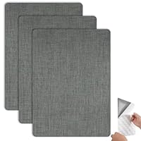 Selbstklebendes Stoff-Reparaturflicken-Set, 3 Stk Leinen-Klebeflicken-Patches, 20 x 28 cm, Stoffflicken zur DIY-Reparatur von Sofas, Autositzen, Bürostühlen, Vorhängen und Leinenkleidung (Dunkelgrau)