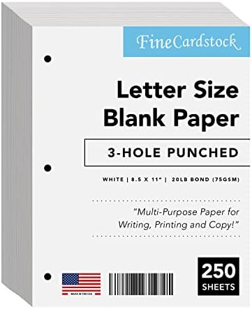 3 Hole Punched 