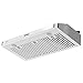 Under Cabinet Range Hood 36 Inch Ducted, BRANO 900 CFM Kitchen Vent Hood, Brushed Stainless Steel Ultra Quiet Kitchen Exhaust Fans With Baffle Filters, LED Lights, 3-Speed Mechanical Control