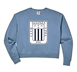 Womens Club Alianza Lima Peru 1901 Shield Comfort Colors Crop Sweatshirt