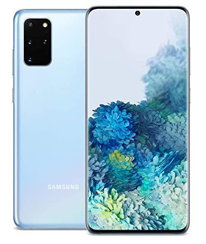 Samsung Galaxy S20+ 5G Factory Unlocked New Android Cell Phone US Version | 128GB of Storage | Fingerprint ID and Facial Recognition | Long-Lasting Battery | Cloud Blue