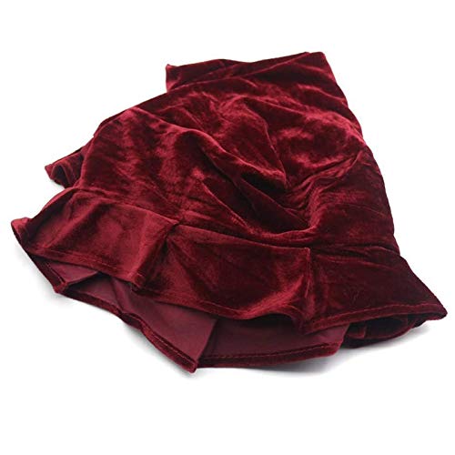 Monkeysell Adjustable Wooden Piano Bench Stool Cover Decorated With Pleuche For Piano Single Seat Bench Universal (Red Single Stool Cover) #TOP4