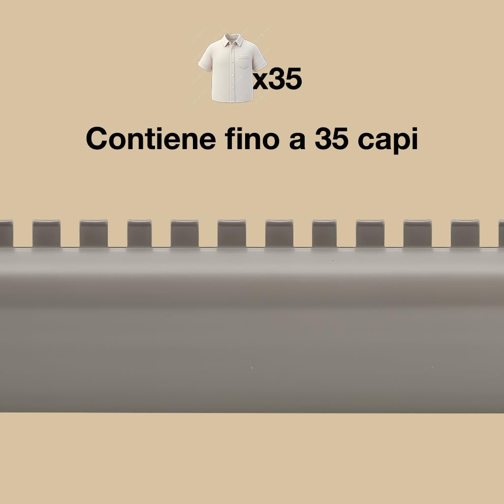 60x50x115H - 5 Scatoloni Resistenti - Bauletti per capi appesi - Scatole Cartone Porta Abiti Con Asta In PvC- Mottola Packaging